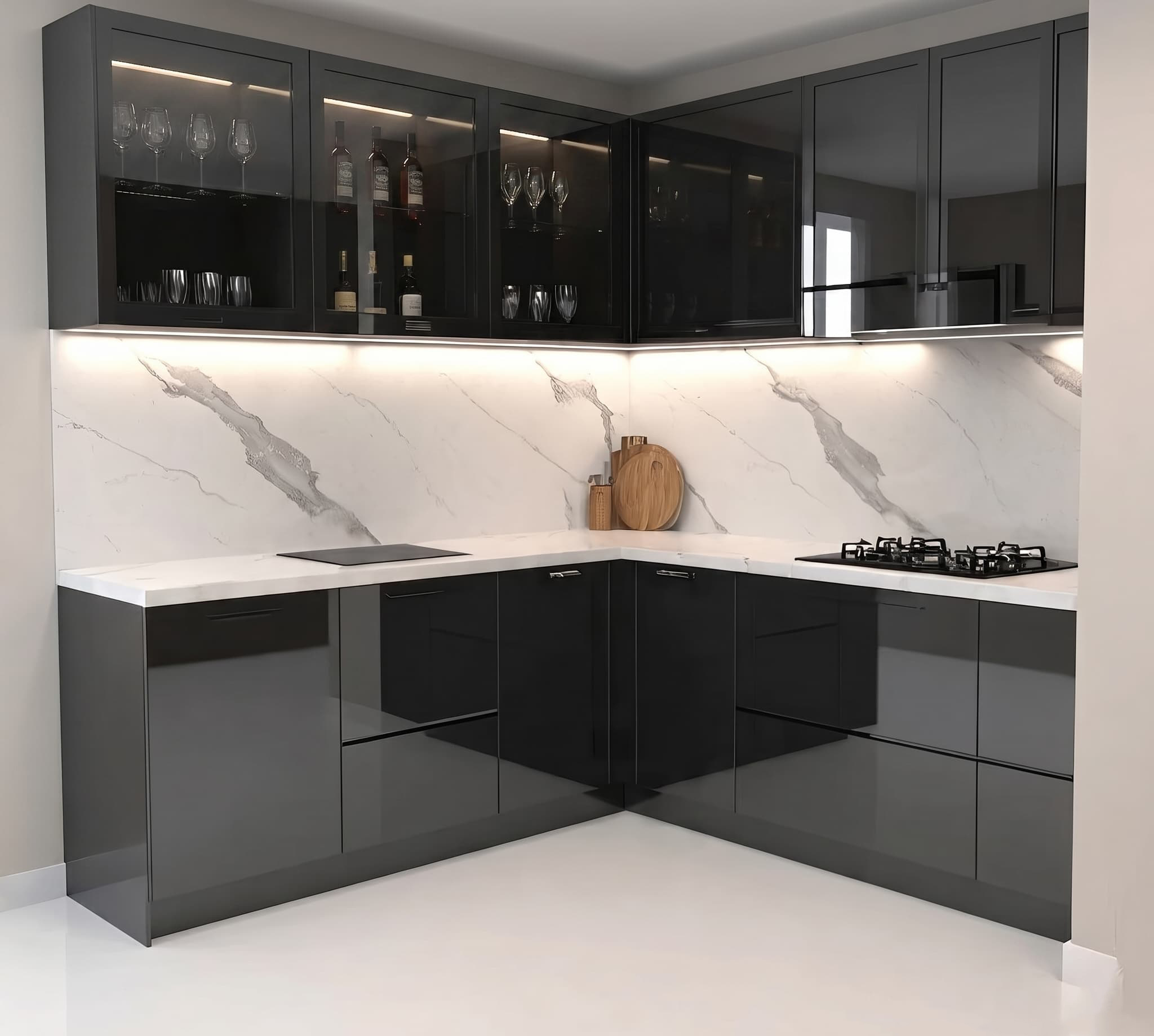 Tile installation with precision grout lines and finish